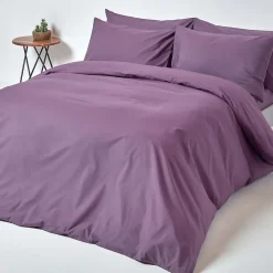 Homescapes Drap plat uni 100 % coton égyptien 200 fils violet, 240x275 cm -* Drap Plat