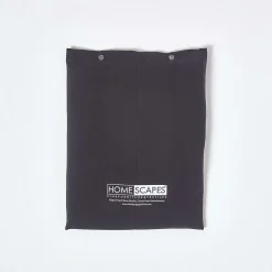 Drap plat uni 100 % coton égyptien 200 fils noir, 180x290 cm -><noscript><img width=