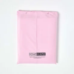 Homescapes Drap plat uni 100 % coton égyptien 200 fils rose, 270x300 cm -* Drap Plat
