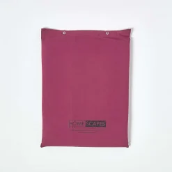 Drap plat uni 100 % coton égyptien 200 fils bordeaux, 180x290 cm -><noscript><img width=