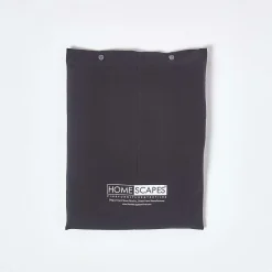 Homescapes Drap plat uni 100 % coton égyptien 200 fils noir, 240x300 cm -* Drap Plat