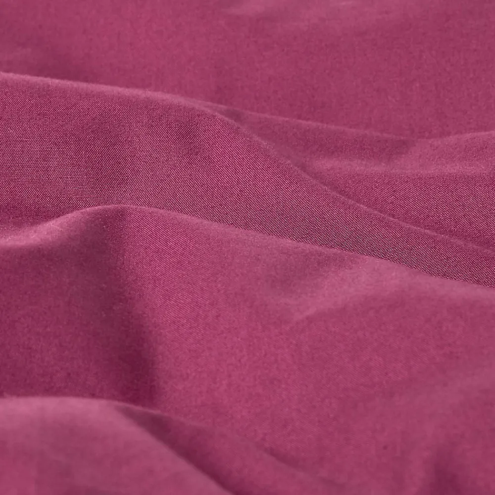 Drap plat uni 100 % coton égyptien 200 fils bordeaux, 230x255 cm ->Homescapes Clearance