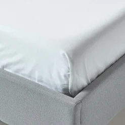Homescapes Drap plat uni 100 % coton égyptien 200 fils blanc, 275x275 cm -* Drap Plat