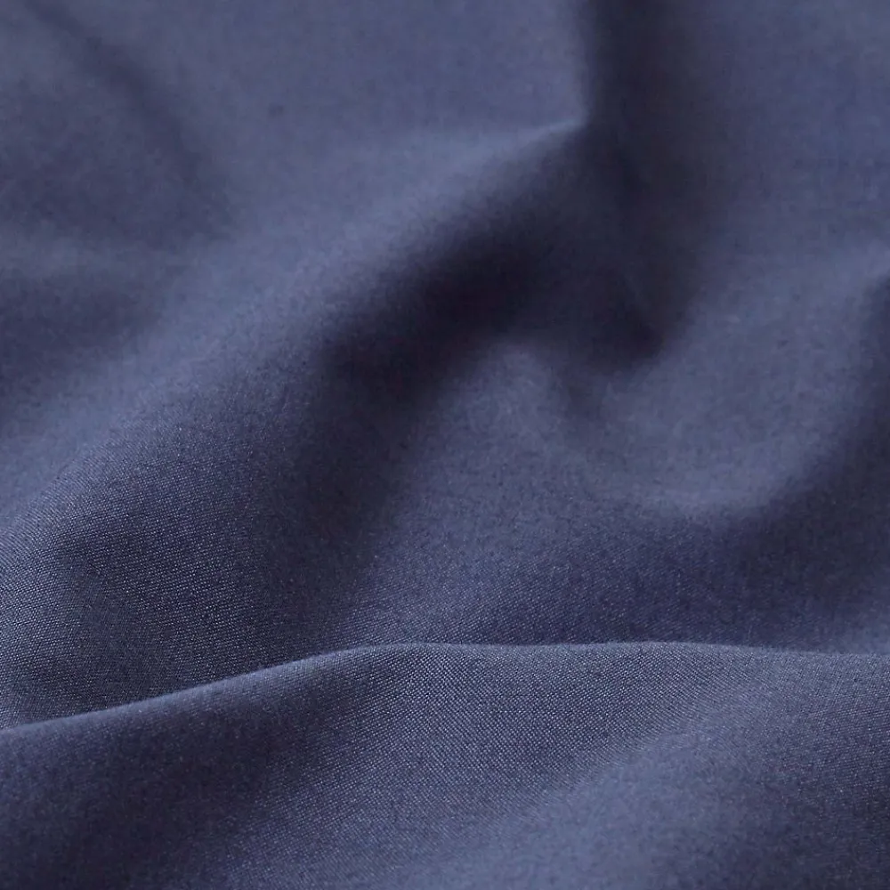 Drap plat uni 100 % coton égyptien 200 fils bleu marine, 240x300 cm ->Homescapes Outlet