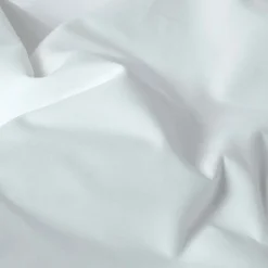 Drap plat uni 100 % coton égyptien 200 fils blanc, 270x300 cm ->Homescapes