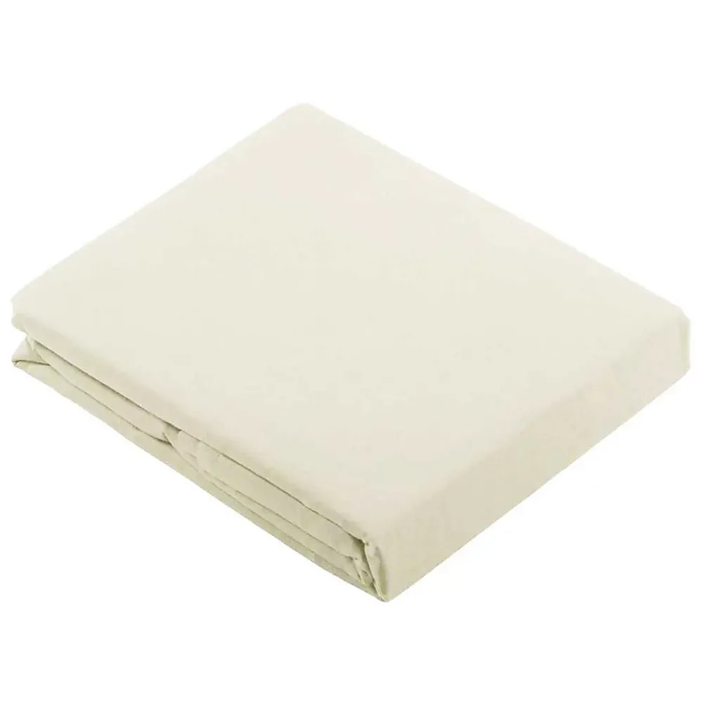 Tradilinge Drap Plat Uni en 100 % Coton (180x290 cm - Blanc)* Drap Plat