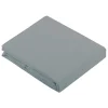 Drap Plat Uni en 100 % Coton (240x310 cm - Gris Galet)>Tradilinge New