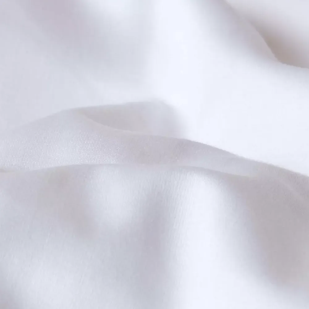 Homescapes Drap plat uni en coton égyptien bio 400 fils blanc, 270x300 cm -* Drap Plat