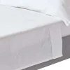 Drap plat uni en coton égyptien bio 400 fils blanc, 180x290 cm ->Homescapes Hot