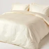 Homescapes Drap plat uni en coton égyptien bio 400 fils ècru, 240x275 cm -* Drap Plat
