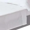 Homescapes Drap plat uni en coton égyptien bio 400 fils blanc, 240x275 cm -* Drap Plat