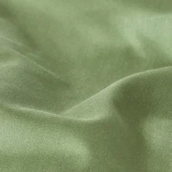Homescapes Drap plat uni en coton égyptien bio 400 fils vert mousse, 240x275 cm -* Drap Plat