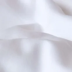 Drap plat uni en coton égyptien bio 400 fils blanc, 178x255 cm ->Homescapes Clearance
