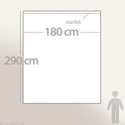 Linnea Drap plat uni 180x290 cm coton ALTO Macaron* Drap Plat