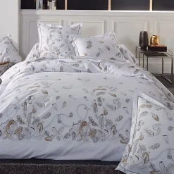 Linnea Drap plat 240x310 cm Percale pur coton PLUMES* Drap Plat