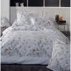 Tradilinge Drap plumes à imprimés plumes (280x325 cm - Blanc)* Parure De Lit