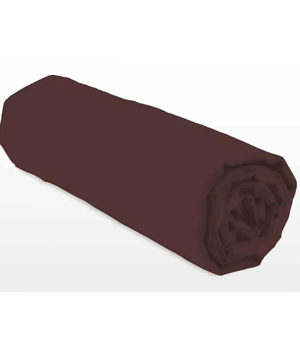 Drap-housse - - LH71599 - 160x200+25 cm - Marron>Lovely Home Online