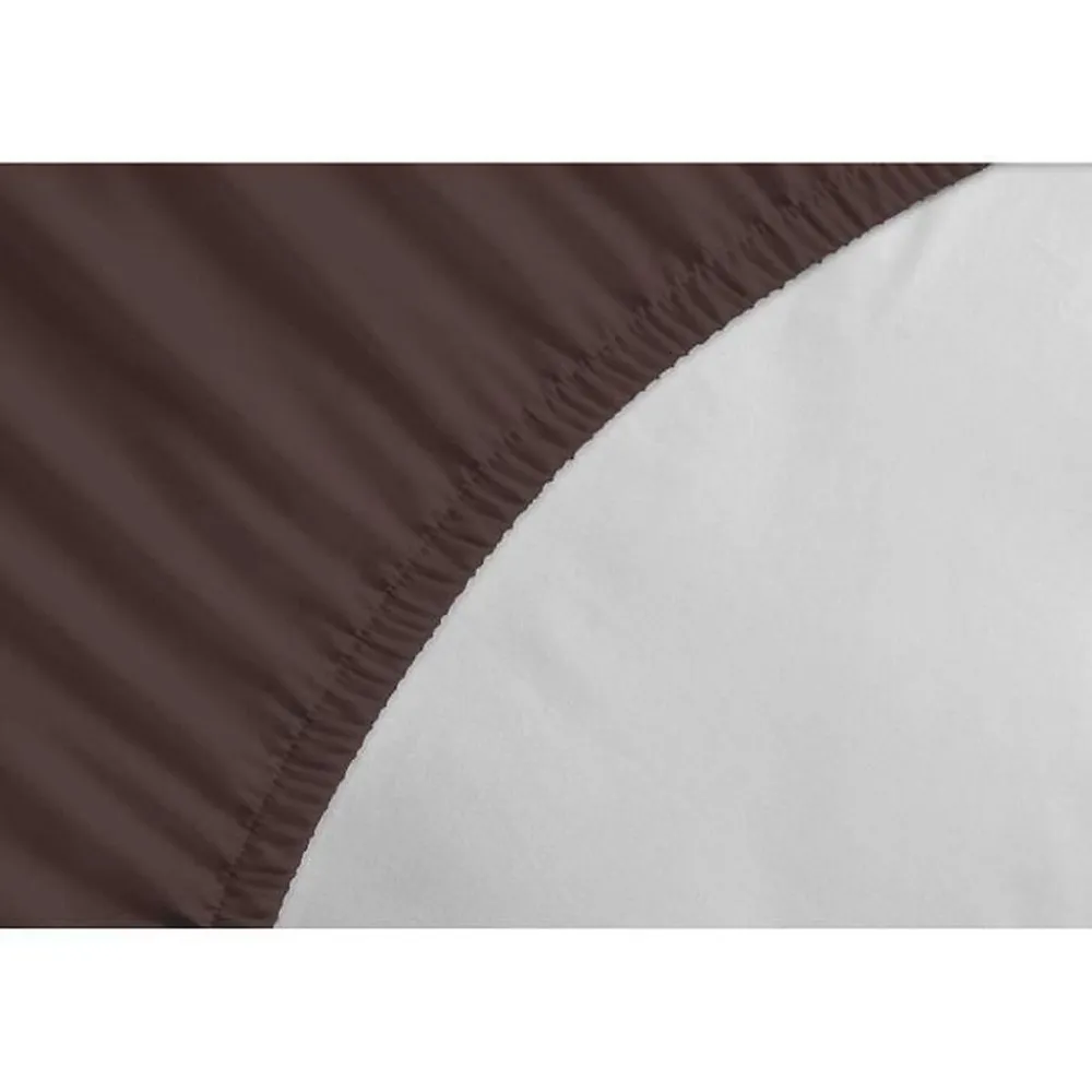Drap-housse - - LH71599 - 160x200+25 cm - Marron>Lovely Home Online