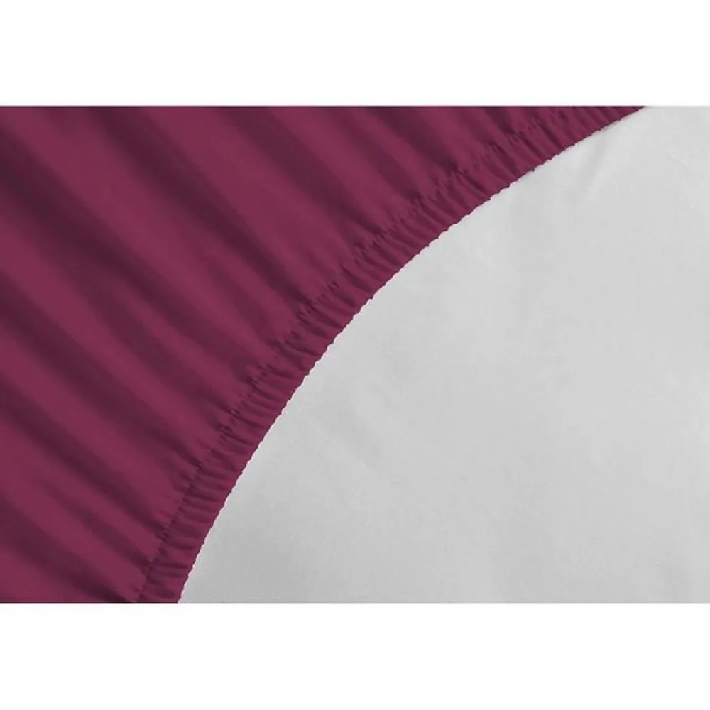 Drap-housse - - LH71617 - 90x190+25 cm - Fuchsia>Lovely Home New