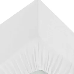 Drap-housse - percale - blanc - 90x190 cm - Atmosphera><noscript><img width=