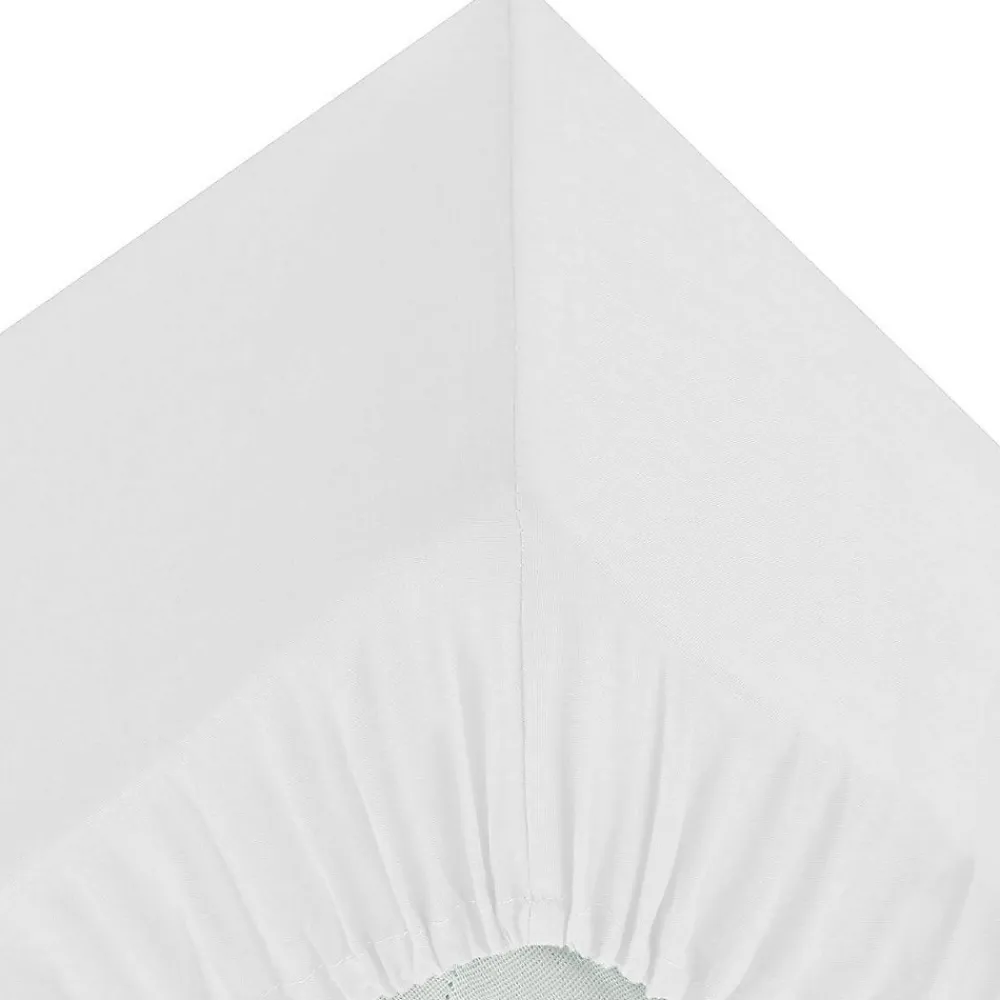 Drap-housse - percale - blanc - 90x190 cm - Atmosphera>Atmosphera Créateur D'Intérieur New