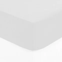 Drap-housse en coton - blanc - bonnet H30cm - 90x190 cm - Atmosphera>Atmosphera Créateur D'Intérieur