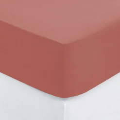 Drap-housse en coton - rose blush - bonnet H30cm - 160x200 cm - Atmosphera>Atmosphera Créateur D'Intérieur Best