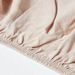 Homescapes Drap-housse en lin lavé beige - 140 x 190 cm -* Drap Housse|Drap Housse
