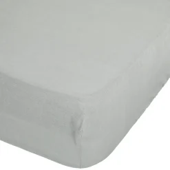 Atmosphera Créateur D'Intérieur Drap-housse Linah - vert céladon - lin lavé 140x190 cm - Atmosphera* Drap Housse|Drap Housse