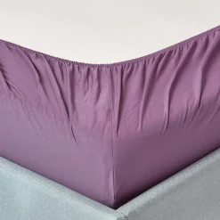 Drap-housse raisin 100% coton égyptien 200 fils 180 x 200 cm ->Homescapes Hot