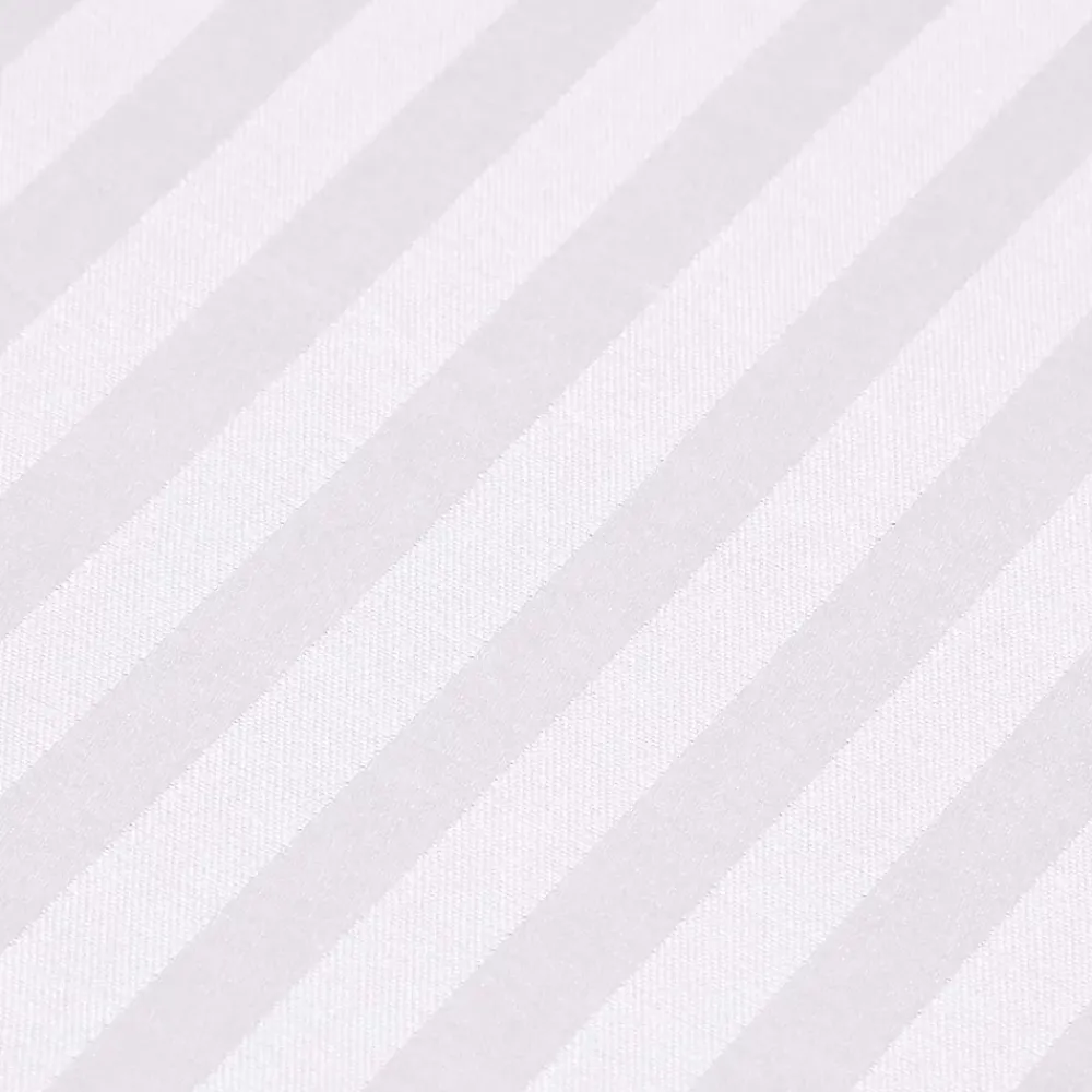 Homescapes Drap-housse rayé 180 x 200 cm 100% coton égyptien 330 fils coloris blanc -* Drap Housse|Drap Housse
