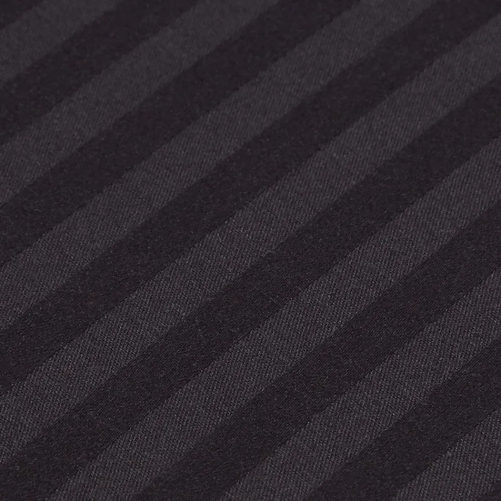 Drap-housse rayé 120 x 190 cm 100% coton égyptien 330 fils coloris noir ->Homescapes