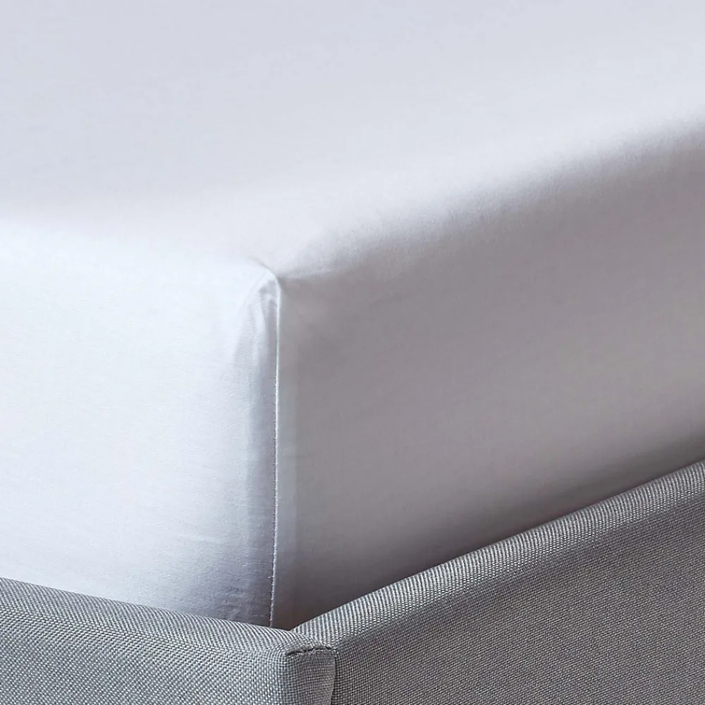 Drap-housse spécial matelas épais 180 x 200 cm coton égyptien bio 400 fils blanc ->Homescapes Clearance