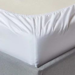 Homescapes Drap-housse uni 180 x 200 cm 100 % coton égyptien 1000 fils coloris blanc -* Drap Housse|Drap Housse
