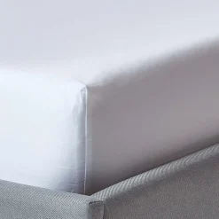 Homescapes Drap-housse uni 160 x 200 cm 100 % coton égyptien biologique 400 fils blanc -* Drap Housse|Drap Housse