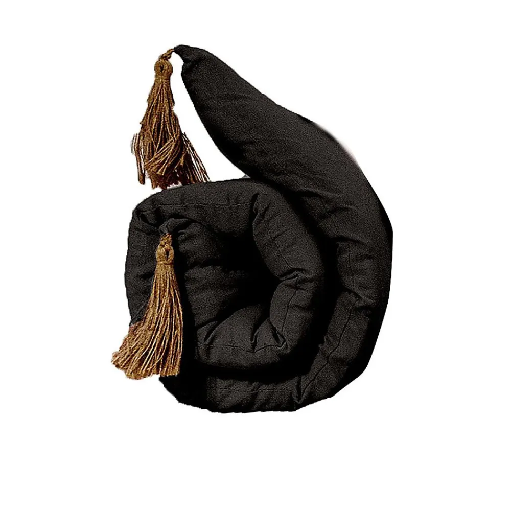 Édredon Panama 90x190 cm pompons jute noir>Decostars Best