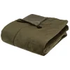 Édredon Sonia - velours - vert kaki 80x180 cm - Atmosphera>Atmosphera Créateur D'Intérieur Outlet