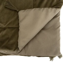 Édredon Sonia - velours - vert kaki 80x180 cm - Atmosphera><noscript><img width=