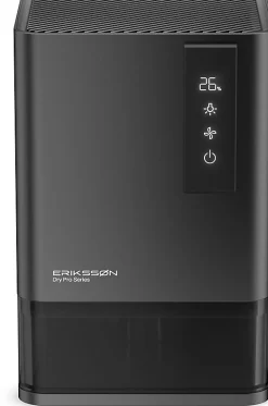 Dry Pro Series, Déshumidificateur, déshumidifie jusqu'à 1,2 litre par jour, Noir>Eriksson Clearance