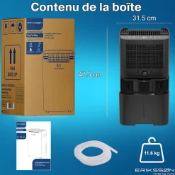 Déshumidificateur 20 litres adapté pour chambre salon cave Dehumidifier><noscript><img width=