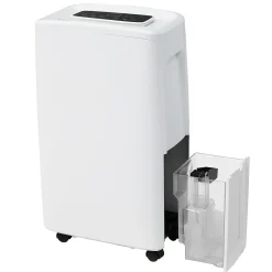Déshumidificateur 12 L/jour pour 15 m², 3 en 1, Purificateur d'air et Sèche-linge, Réservoir 1,5 L, Timer 24 h, Écran LED><noscript><img width=