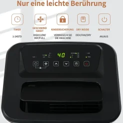 ProximaX Déshumidificateur 25 L/jour pour 26 m², 3-en-1, séchage du linge, réservoir 6 L, minuterie 24 h, écran LED* Déshumidificateur D'Air