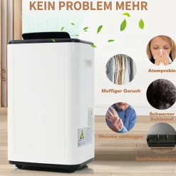 ProximaX Déshumidificateur 25 L/jour pour 26 m², 3-en-1, séchage du linge, réservoir 6 L, minuterie 24 h, écran LED* Déshumidificateur D'Air