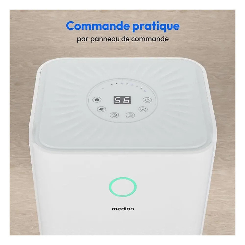 Déshumidificateur - - 12L / jour - Capacité réservoir 2L>Medion