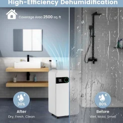 Déshumidificateur Air 15L Jour 3 Modes 2 Vitesse Déshumidificateur Portable pour Pièces 15 Déshumidificateur Electrique><noscript><img width=