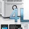 Nature Pro Déshumidificateur Compresseur Connecté 30L/jour avec Application Smartphone, Wi-Fi, Drainage continu* Déshumidificateur D'Air