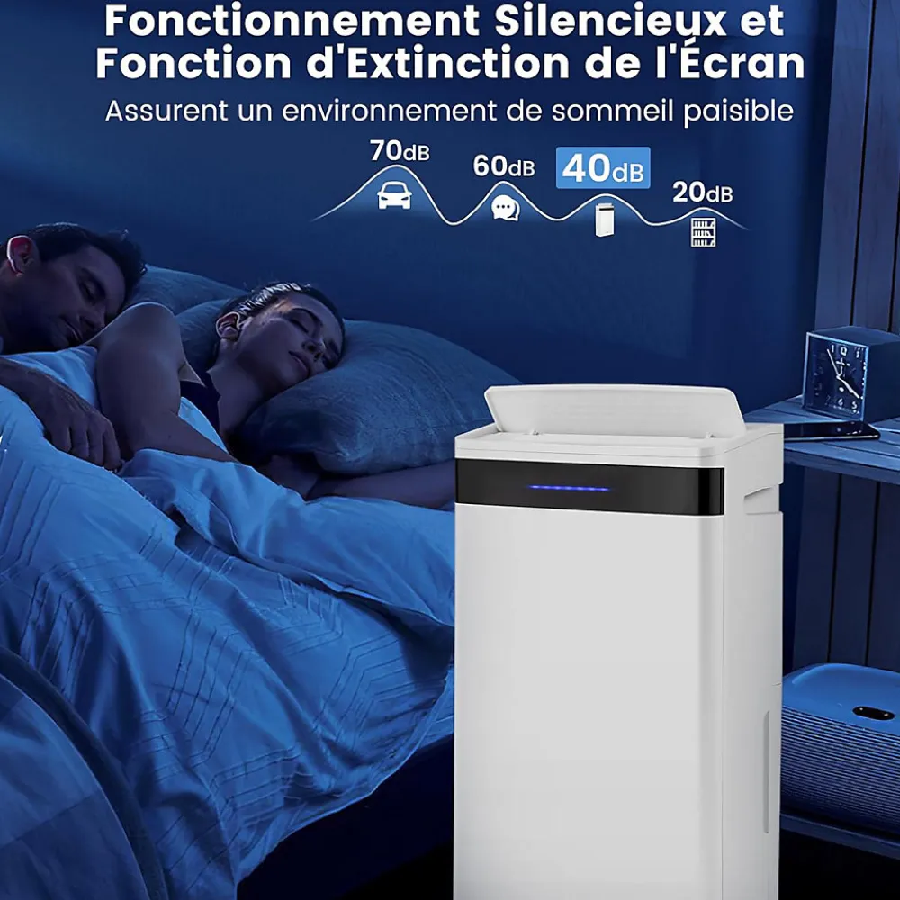 Déshumidificateur d'air 28,5L/Jour, 4 Modes, Réservoir d'Eau 5,5L, Minuterie 0-24H, avec Roues pour Chambre, Salon 35m²>Giantex Discount