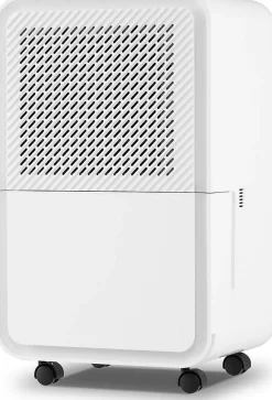 Déshumidificateur d'air 15L/Jour, Réservoir d'Eau 2,4L,avec 2 Vitesses, 4 Roulettes,pour Salon, Bureau, Salle de Bain>Giantex Hot
