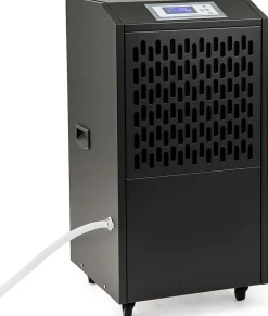 Giantex Déshumidificateur Industriel1300W,118L/Jour, Contrôle Humidité,avec 4 Roues,Minuterie 0-24H,pour Entrepôts et Caves 790 m² (Noir)* Déshumidificateur D'Air