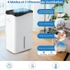Giantex Déshumidificateur 50L Jour pour Pièces 60 avec 4 Modes 2 Vitesses De Ventilateur écran Tactile Contrôle Wifi Minuterie 24H* Déshumidificateur D'Air